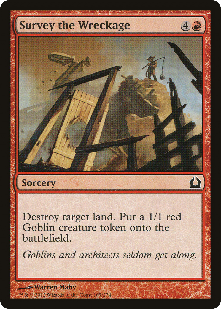 Survey the Wreckage (RTR-107) - Return to Ravnica Foil - Premium MTG Single from Wizards of the Coast - Just $0.08! Shop now at Game Crave Tournament Store