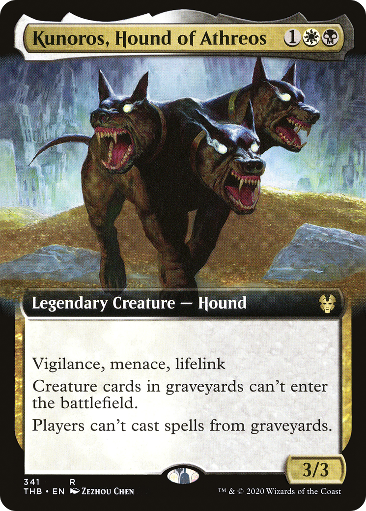 Kunoros, Hound of Athreos (THB-341) - Theros Beyond Death: (Extended Art) - Premium MTG Single from Wizards of the Coast - Just $0.26! Shop now at Game Crave Tournament Store