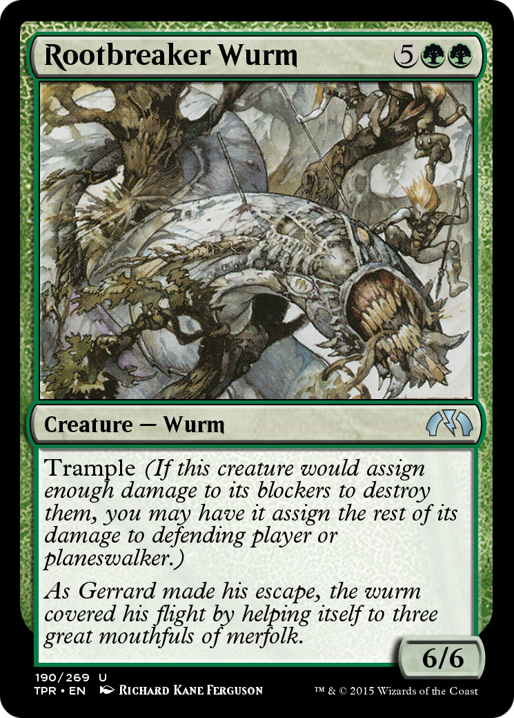 Rootbreaker Wurm (TPR-190) - Tempest Remastered Foil - Premium MTG Single from Wizards of the Coast - Just $0! Shop now at Game Crave Tournament Store