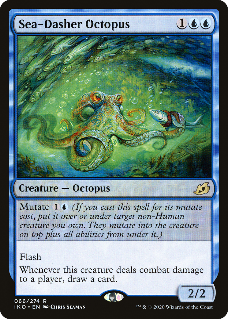 Sea-Dasher Octopus (IKO-066) - Ikoria: Lair of Behemoths - Premium MTG Single from Wizards of the Coast - Just $0.20! Shop now at Game Crave Tournament Store