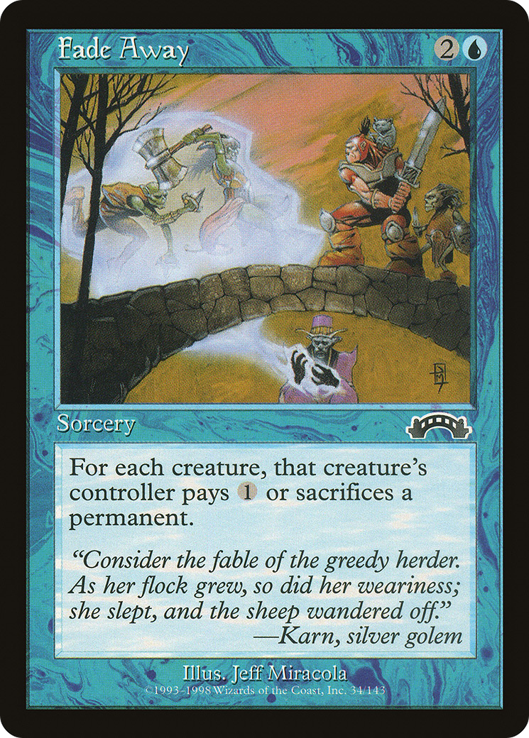 Fade Away (EXO-034) - Exodus - Premium MTG Single from Wizards of the Coast - Just $0.21! Shop now at Game Crave Tournament Store