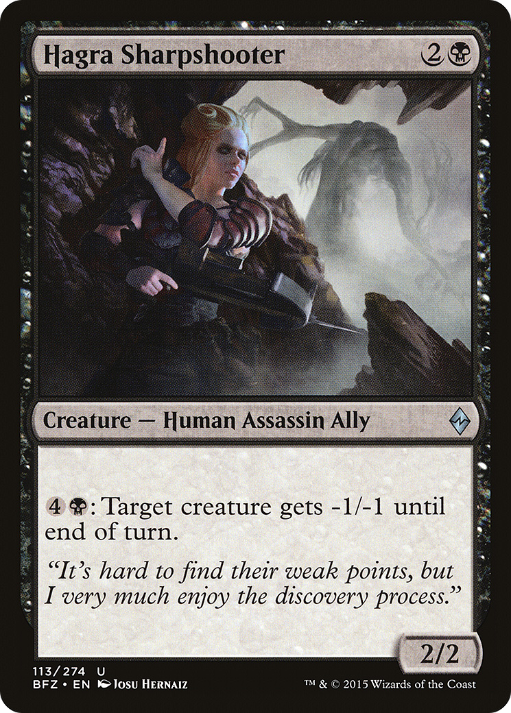 Hagra Sharpshooter (BFZ-113) - Battle for Zendikar - Premium MTG Single from Wizards of the Coast - Just $0.08! Shop now at Game Crave Tournament Store