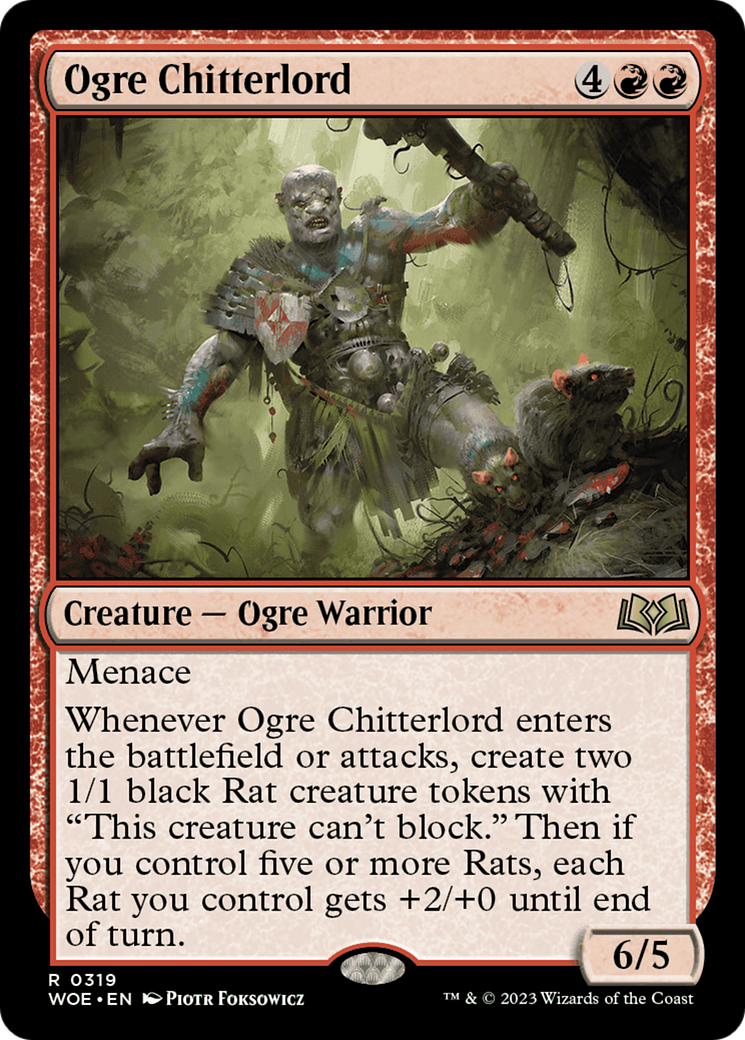 Ogre Chitterlord (WOE-319) - Wilds of Eldraine - Premium MTG Single from Wizards of the Coast - Just $0.08! Shop now at Game Crave Tournament Store