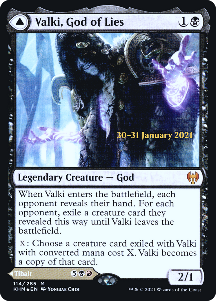 Valki, God of Lies // Tibalt, Cosmic Impostor (PKHM-114S) - Kaldheim Promos Foil - Premium MTG Single from Wizards of the Coast - Just $7.27! Shop now at Game Crave Tournament Store