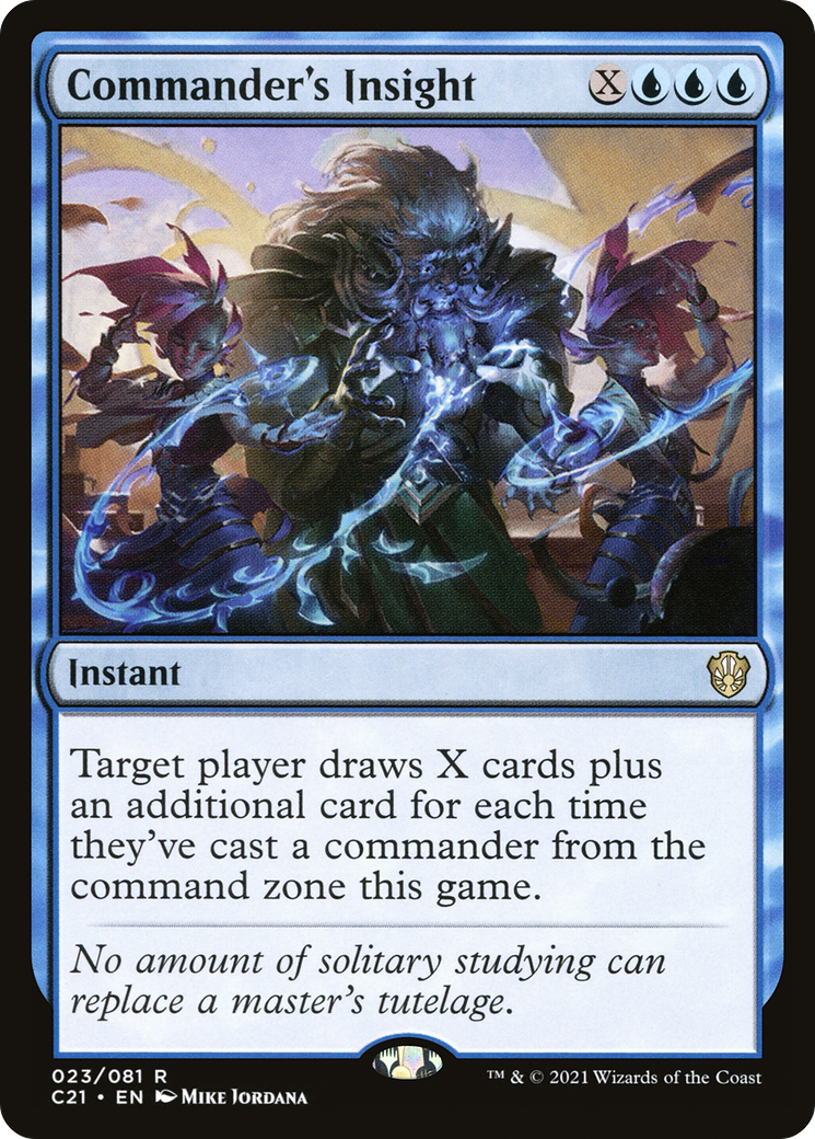 Commander's Insight (C21-023) - Commander 2021 - Premium MTG Single from Wizards of the Coast - Just $0.30! Shop now at Game Crave Tournament Store