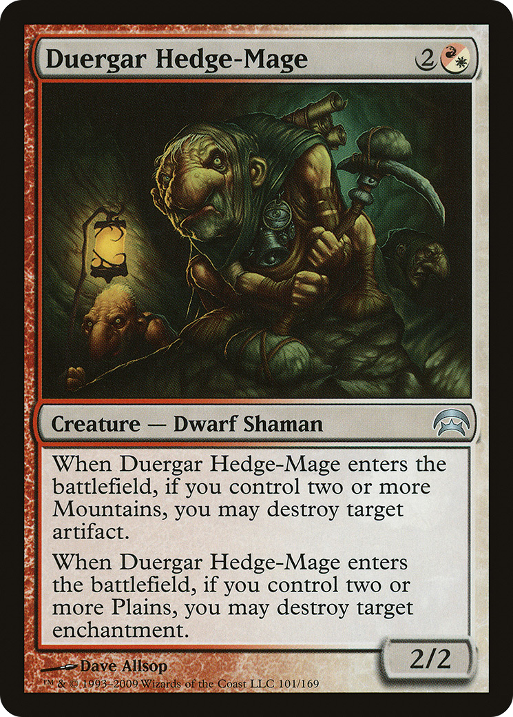 Duergar Hedge-Mage (HOP-101) - Planechase - Premium MTG Single from Wizards of the Coast - Just $0.25! Shop now at Game Crave Tournament Store