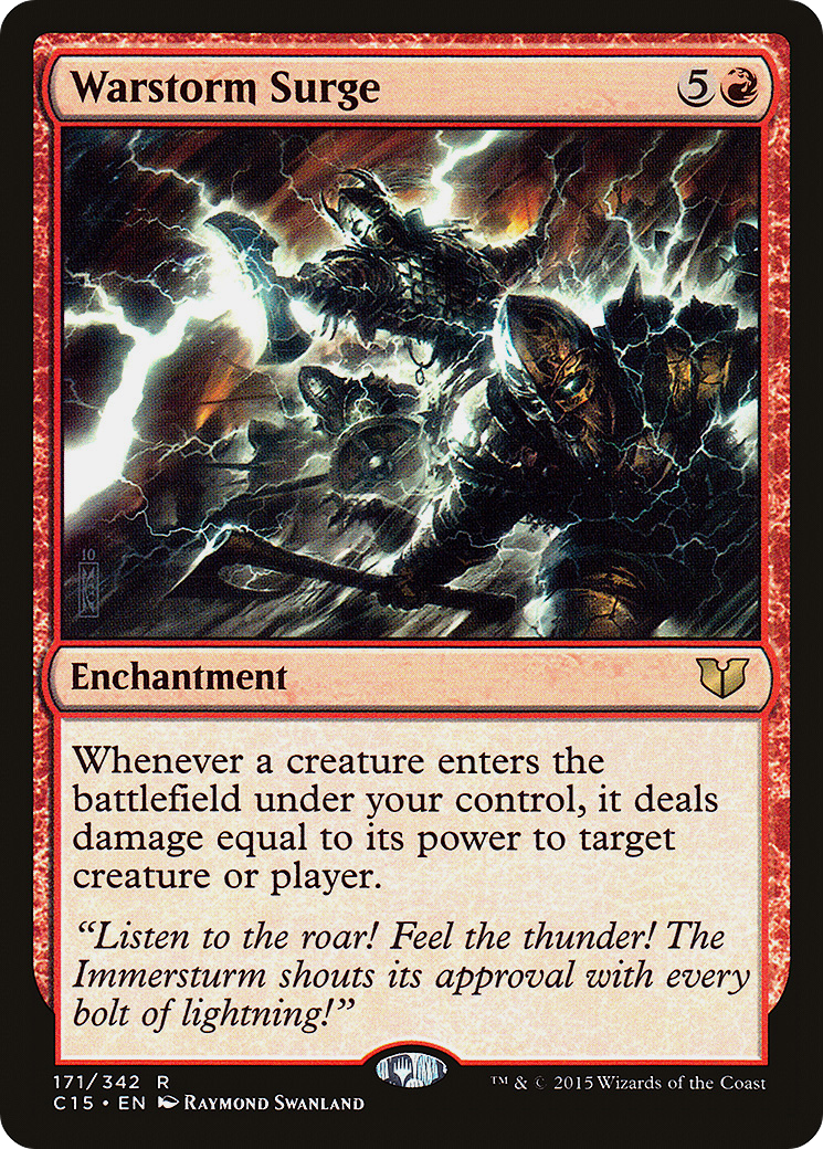 Warstorm Surge (C15-171) - Commander 2015 - Premium MTG Single from Wizards of the Coast - Just $0.17! Shop now at Game Crave Tournament Store