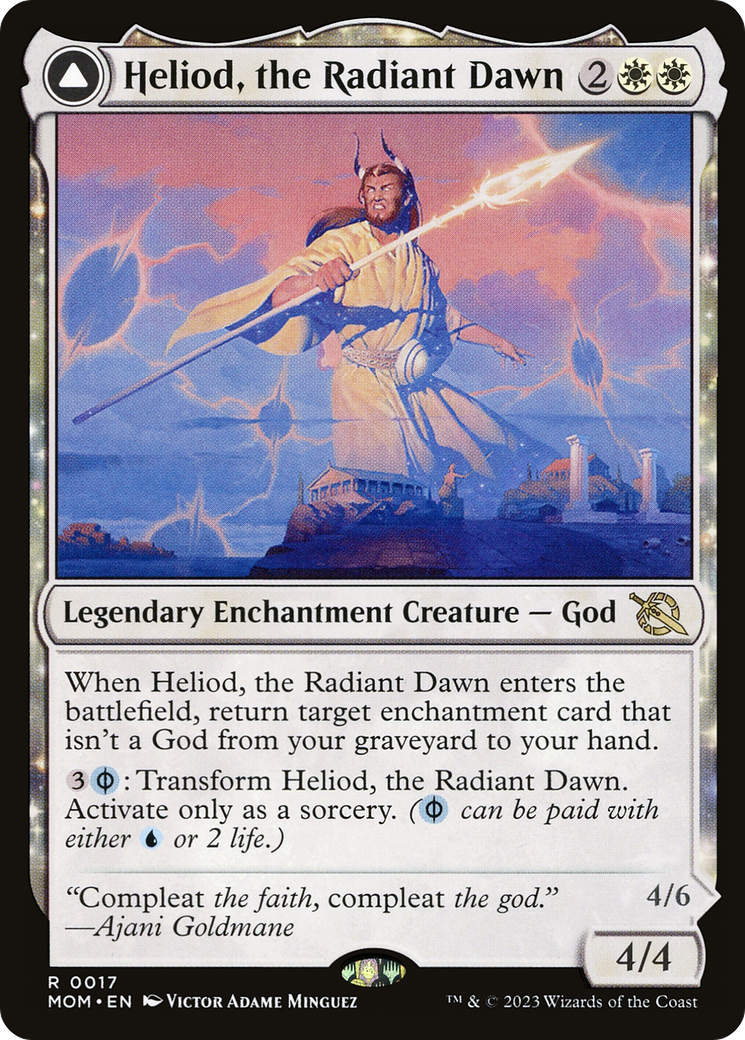 Heliod, the Radiant Dawn // Heliod, the Warped Eclipse (MOM-017) - March of the Machine: (nyxtouched) - Premium MTG Single from Wizards of the Coast - Just $0.95! Shop now at Game Crave Tournament Store