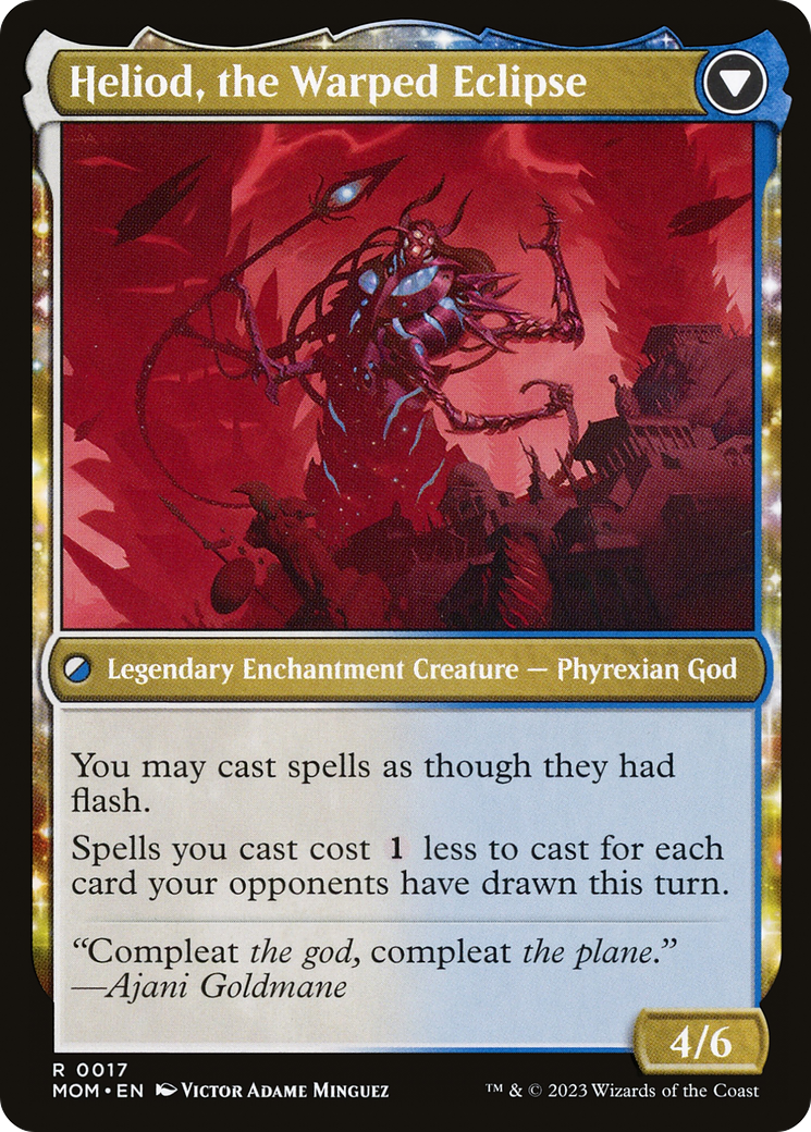 Heliod, the Radiant Dawn // Heliod, the Warped Eclipse (MOM-017) - March of the Machine: (nyxtouched) Foil - Premium MTG Single from Wizards of the Coast - Just $0.86! Shop now at Game Crave Tournament Store