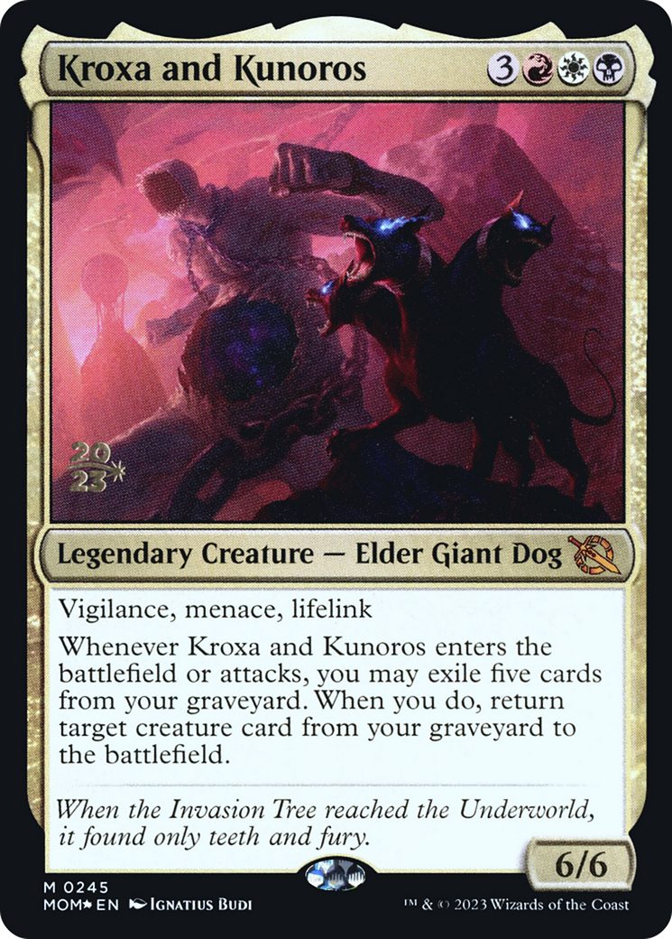 Kroxa and Kunoros (PMOM-245S) - March of the Machine Promos Foil - Premium MTG Single from Wizards of the Coast - Just $0.31! Shop now at Game Crave Tournament Store