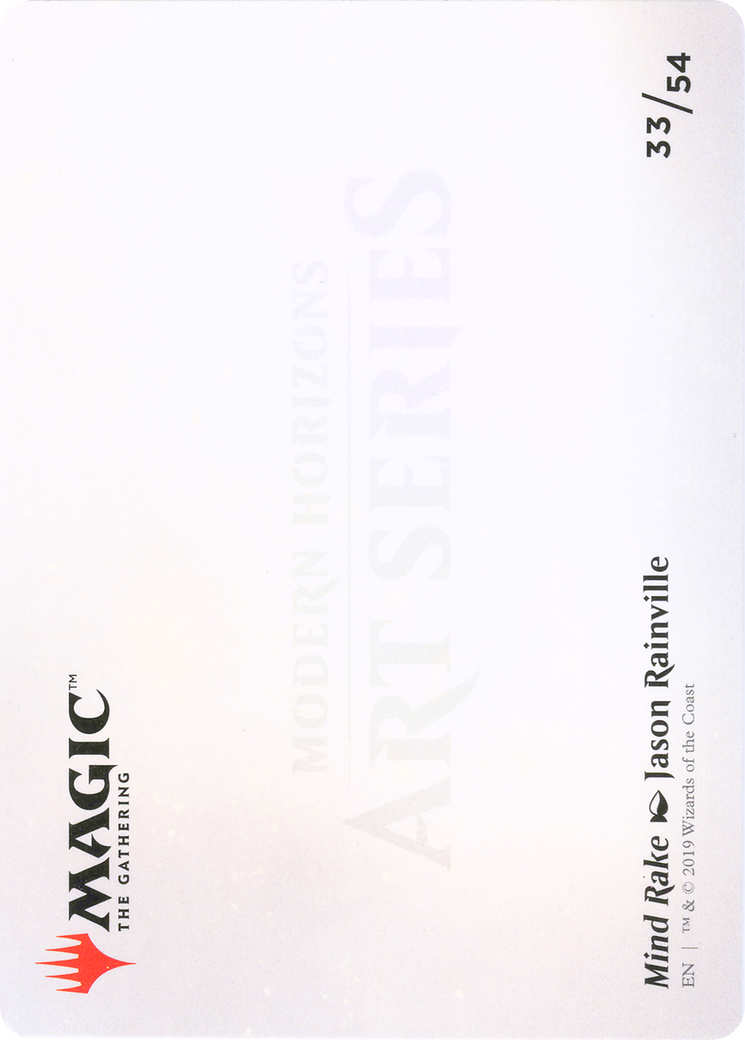 Mind Rake // Mind Rake (AMH1-033) - Modern Horizons Art Series (Borderless) - Premium MTG Single from Wizards of the Coast - Just $0! Shop now at Game Crave Tournament Store
