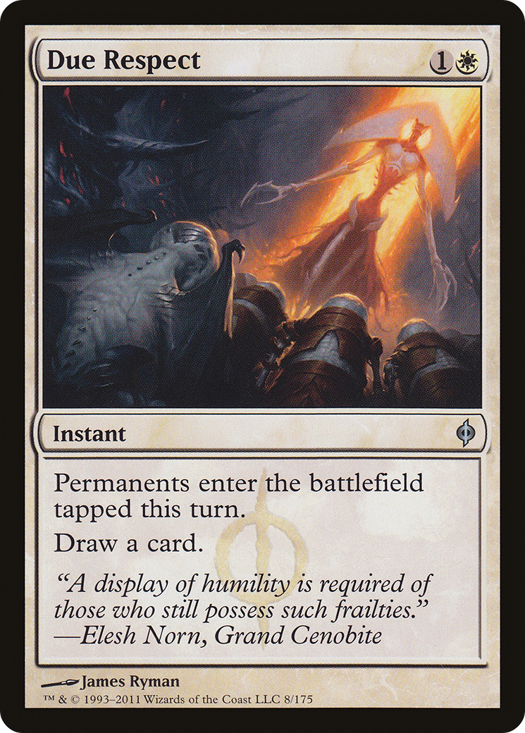 Due Respect (NPH-008) - New Phyrexia - Premium MTG Single from Wizards of the Coast - Just $0.25! Shop now at Game Crave Tournament Store
