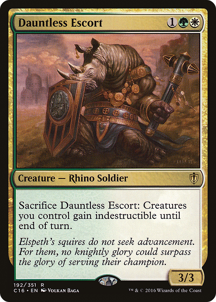 Dauntless Escort (C16-192) - Commander 2016 - Premium MTG Single from Wizards of the Coast - Just $0.08! Shop now at Game Crave Tournament Store