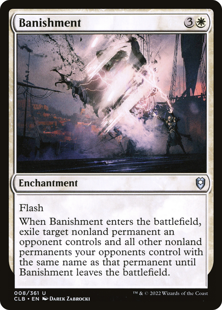 Banishment (CLB-008) - Commander Legends: Battle for Baldur's Gate Foil - Premium MTG Single from Wizards of the Coast - Just $0.08! Shop now at Game Crave Tournament Store