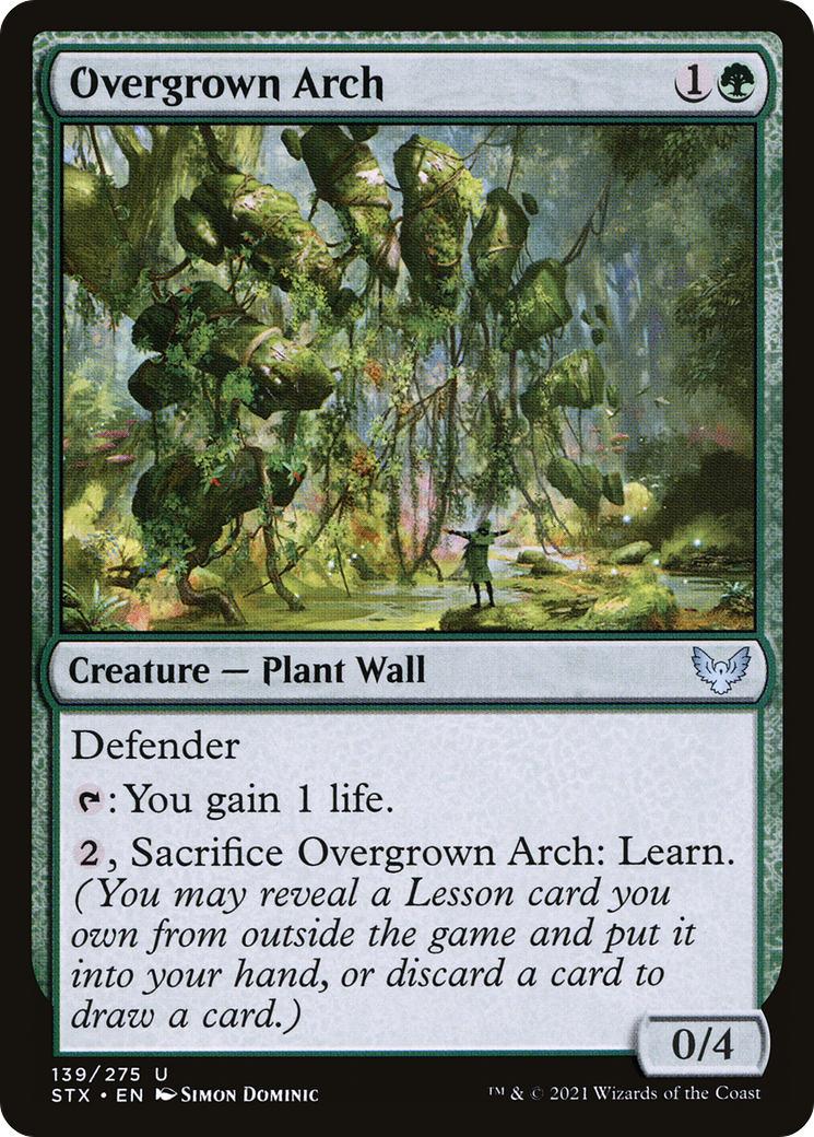 Overgrown Arch (STX-139) - Strixhaven: School of Mages - Premium MTG Single from Wizards of the Coast - Just $0.25! Shop now at Game Crave Tournament Store