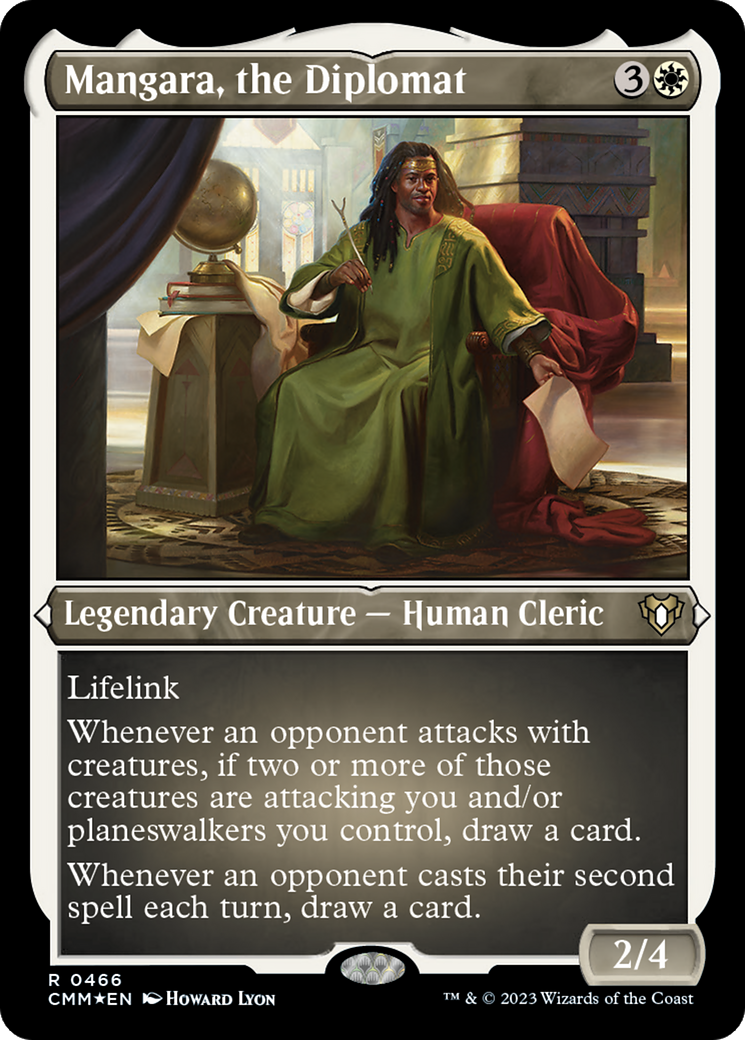 Mangara, the Diplomat (CMM-466) - Commander Masters Etched Foil - Premium MTG Single from Wizards of the Coast - Just $1.38! Shop now at Game Crave Tournament Store