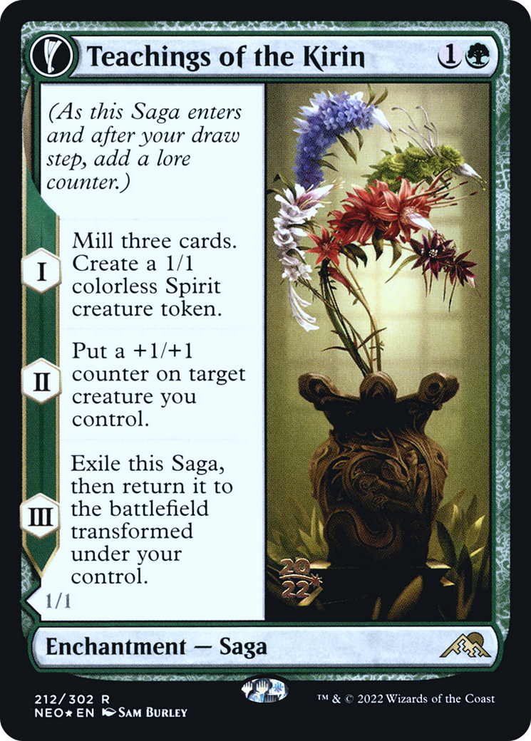Teachings of the Kirin // Kirin-Touched Orochi (PNEO-212S) - Kamigawa: Neon Dynasty Promos: (fandfc) Foil - Premium MTG Single from Wizards of the Coast - Just $0.11! Shop now at Game Crave Tournament Store