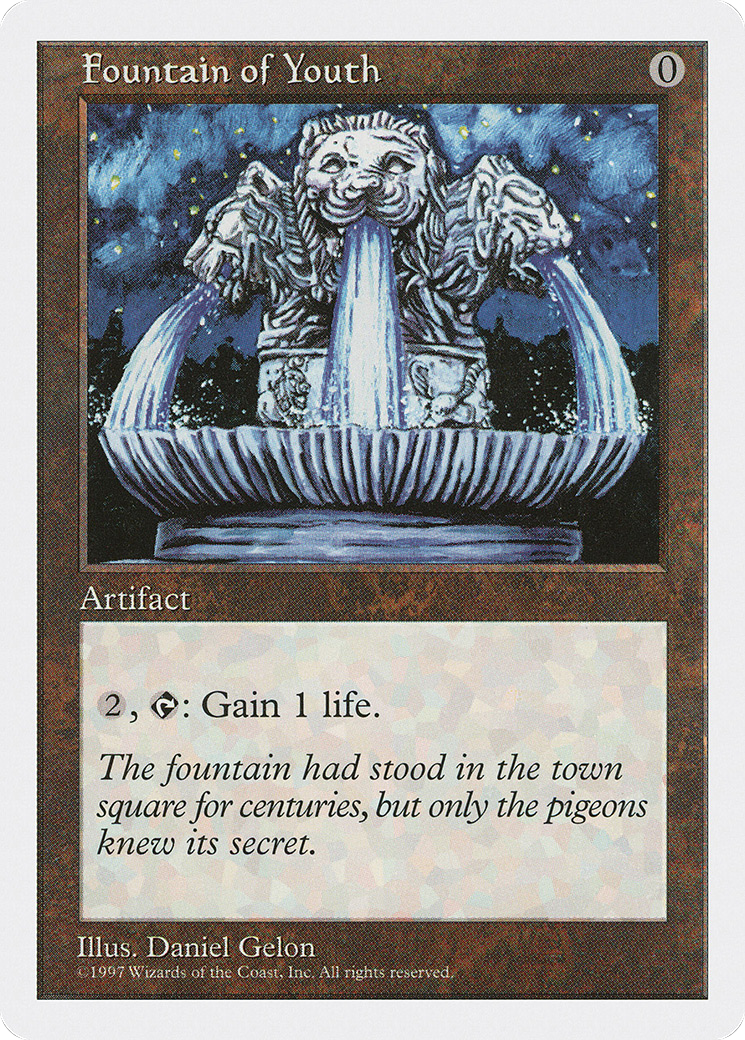 Fountain of Youth (5ED-372) - Fifth Edition - Premium MTG Single from Wizards of the Coast - Just $0.08! Shop now at Game Crave Tournament Store