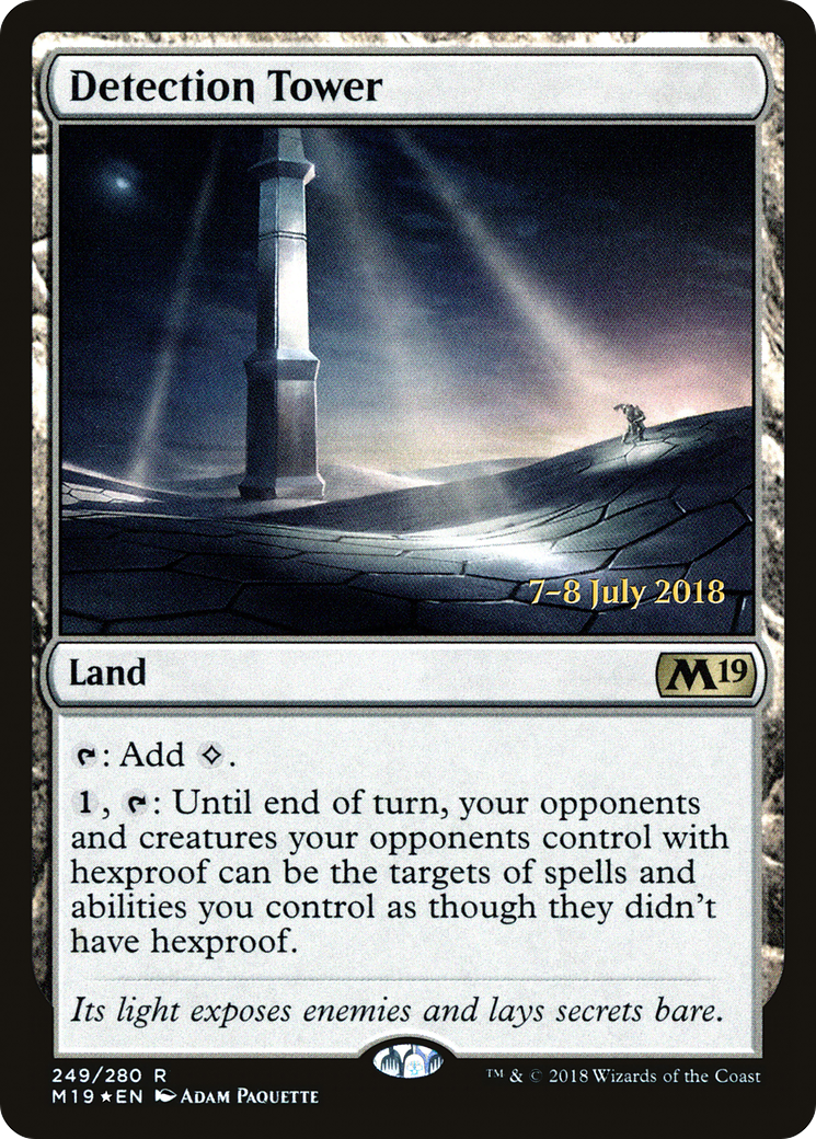 Detection Tower (PM19-249S) - Core Set 2019 Promos Foil - Premium MTG Single from Wizards of the Coast - Just $1.78! Shop now at Game Crave Tournament Store