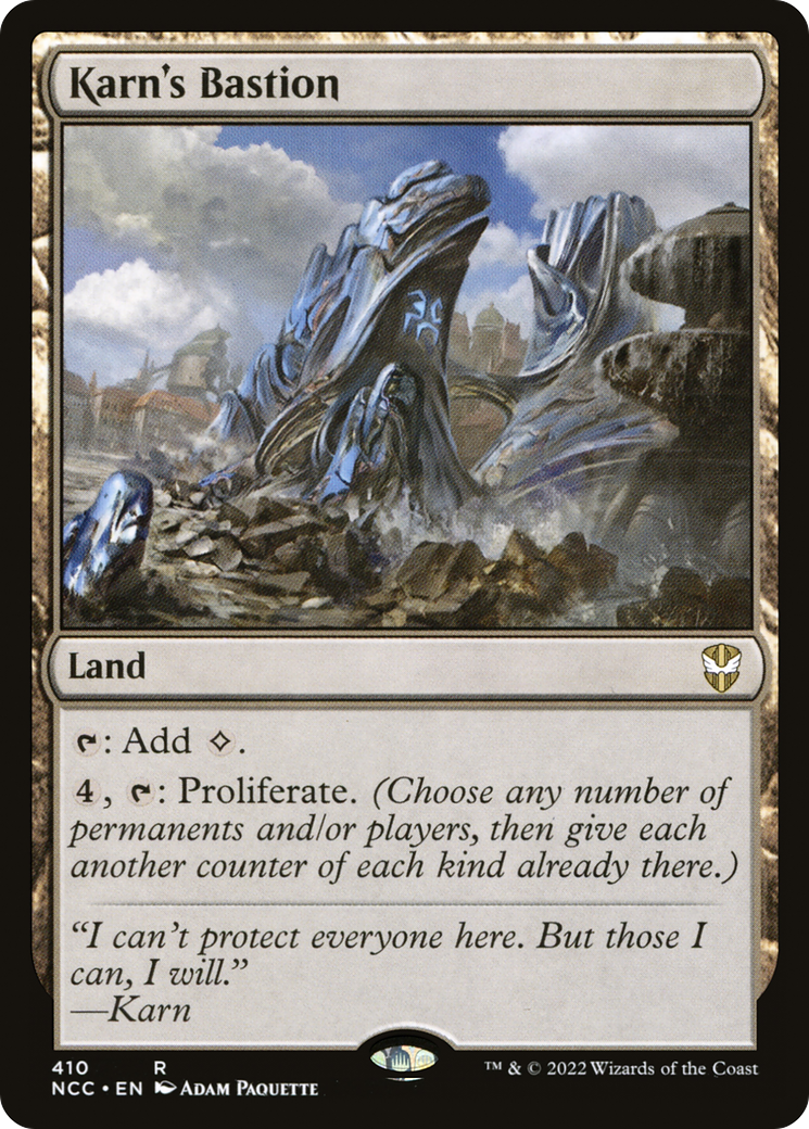 Karn's Bastion (NCC-410) - New Capenna Commander - Premium MTG Single from Wizards of the Coast - Just $0.63! Shop now at Game Crave Tournament Store