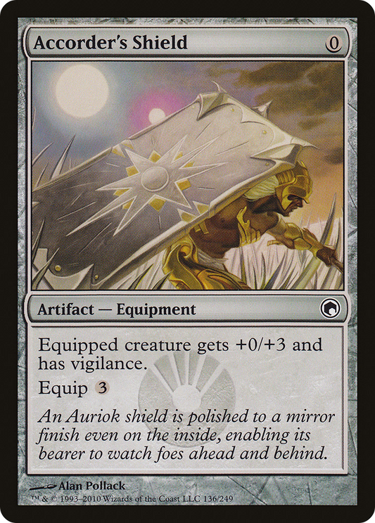 Accorder's Shield (SOM-136) - Scars of Mirrodin Foil - Premium MTG Single from Wizards of the Coast - Just $0.51! Shop now at Game Crave Tournament Store