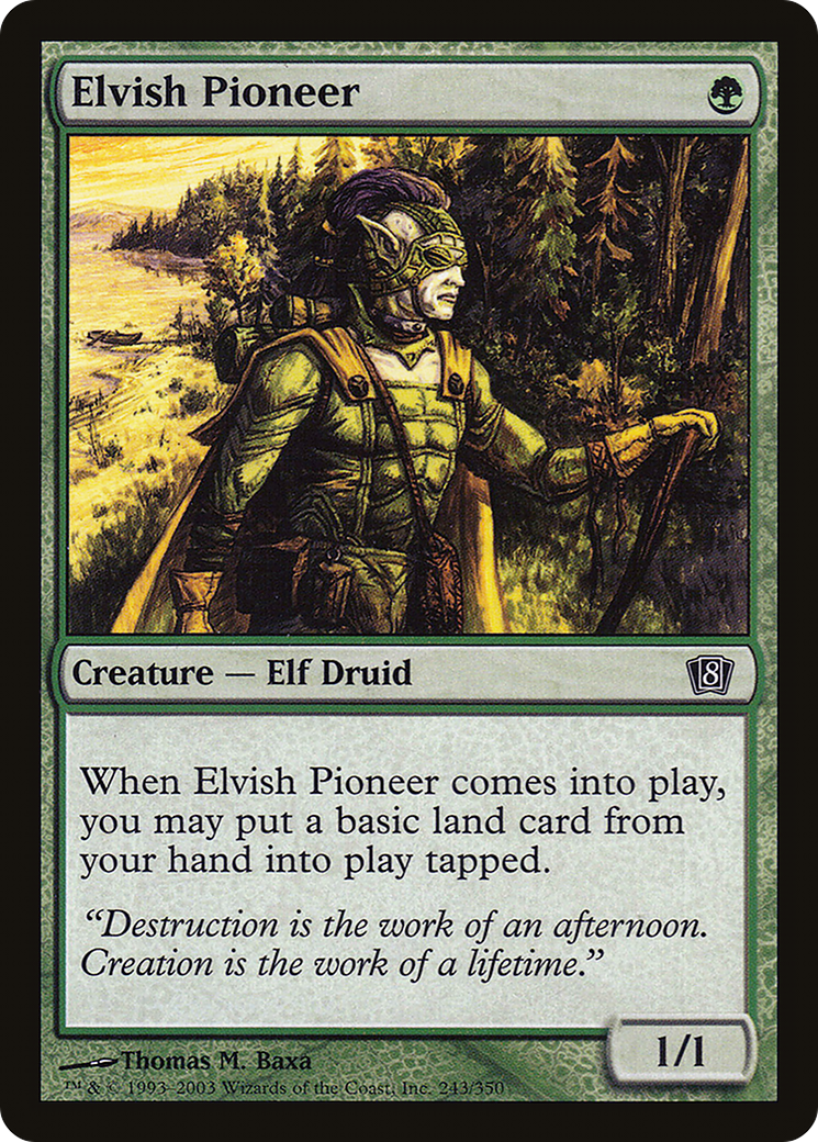 Elvish Pioneer (8ED-243★) - Eighth Edition Foil - Premium MTG Single from Wizards of the Coast - Just $1.51! Shop now at Game Crave Tournament Store