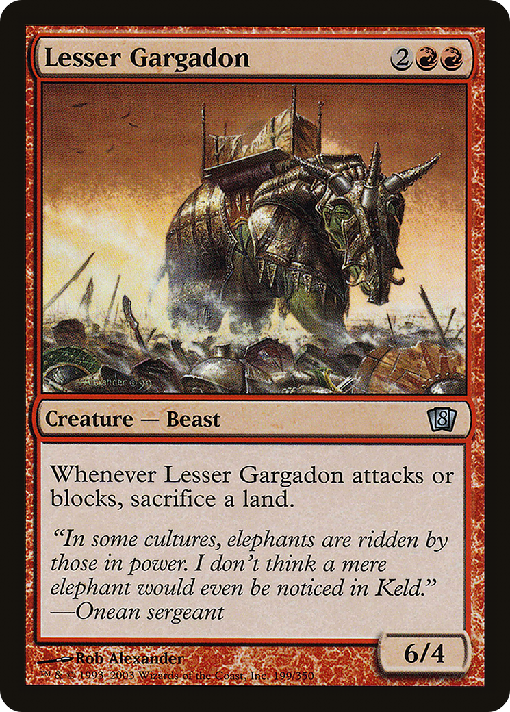 Lesser Gargadon (8ED-199★) - Eighth Edition Foil - Premium MTG Single from Wizards of the Coast - Just $0.11! Shop now at Game Crave Tournament Store