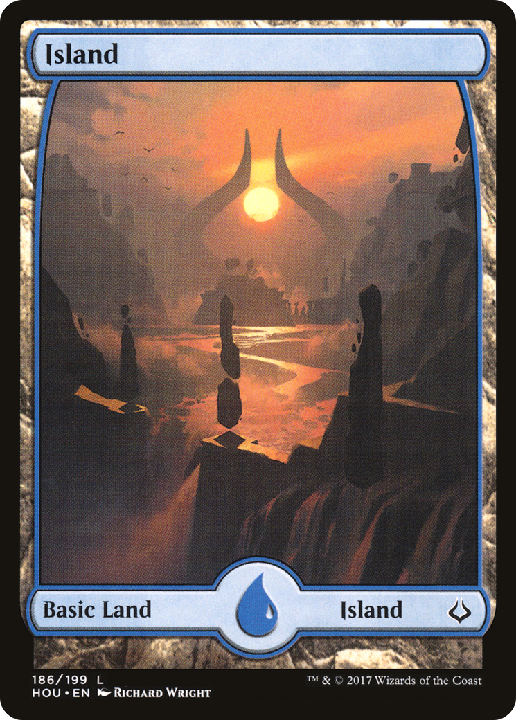 Island (HOU-186) - Hour of Devastation - Premium MTG Single from Wizards of the Coast - Just $0.08! Shop now at Game Crave Tournament Store