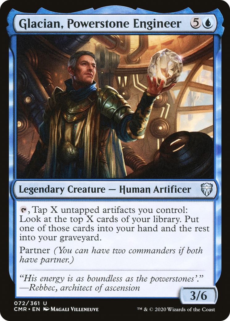 Glacian, Powerstone Engineer (CMR-072) - Commander Legends Foil - Premium MTG Single from Wizards of the Coast - Just $0.08! Shop now at Game Crave Tournament Store