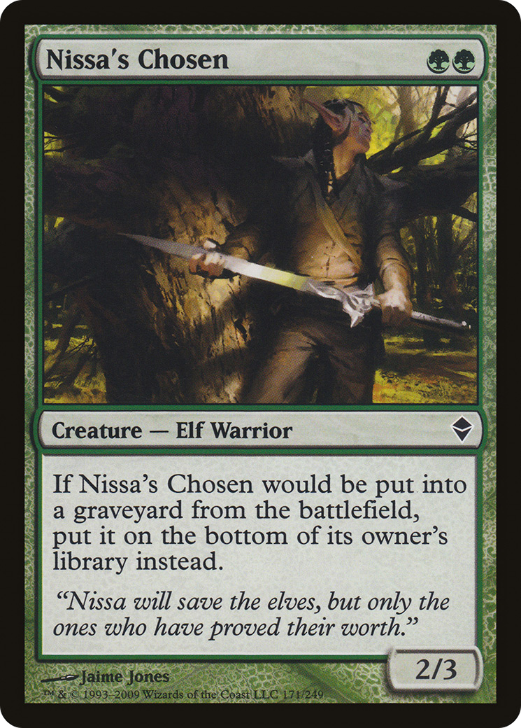 Nissa's Chosen (ZEN-171) - Zendikar Foil - Premium MTG Single from Wizards of the Coast - Just $0.22! Shop now at Game Crave Tournament Store