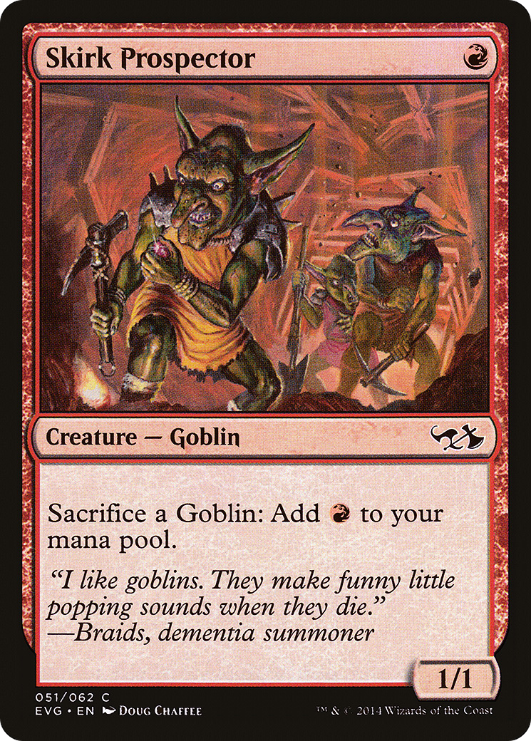 Skirk Prospector (EVG-051) - Duel Decks Anthology: Elves vs. Goblins - Premium MTG Single from Wizards of the Coast - Just $0.32! Shop now at Game Crave Tournament Store