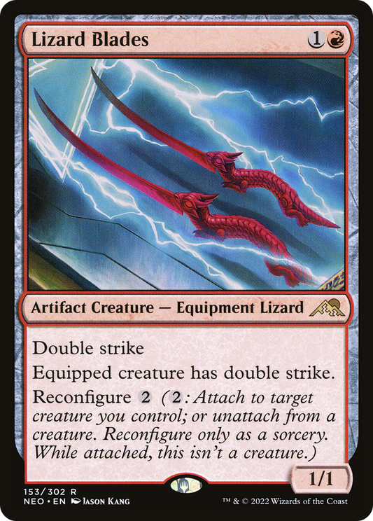 Lizard Blades (NEO-153) - Kamigawa: Neon Dynasty - Premium MTG Single from Wizards of the Coast - Just $0.72! Shop now at Game Crave Tournament Store