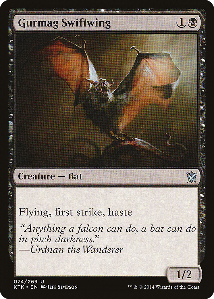 Gurmag Swiftwing (KTK-074) - Khans of Tarkir - Premium MTG Single from Wizards of the Coast - Just $0.08! Shop now at Game Crave Tournament Store
