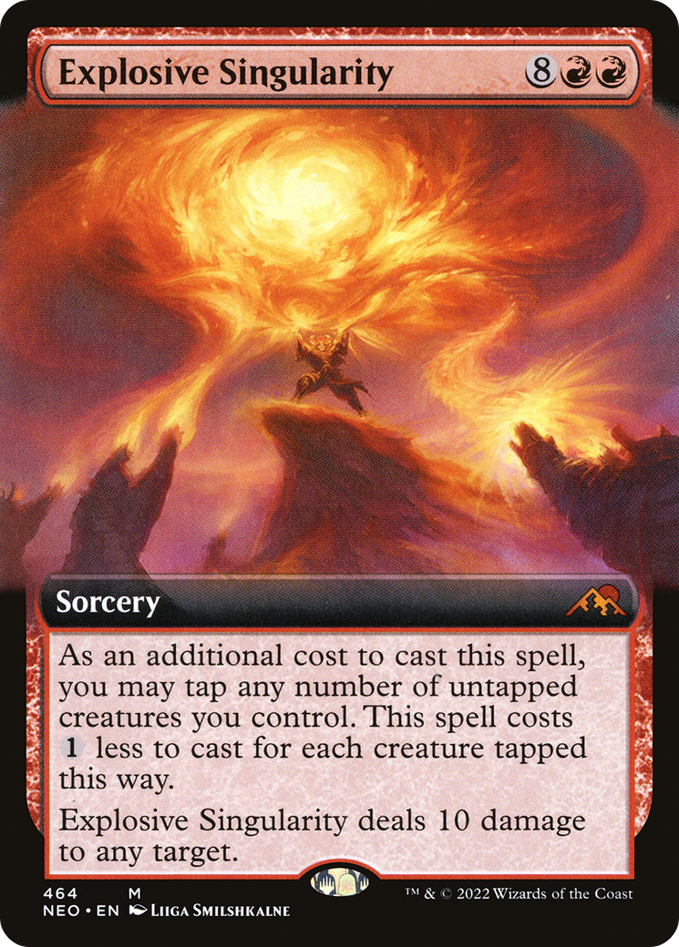 Explosive Singularity (NEO-464) - Kamigawa: Neon Dynasty: (Extended Art) - Premium MTG Single from Wizards of the Coast - Just $0.33! Shop now at Game Crave Tournament Store