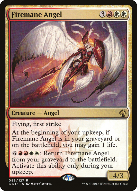 Firemane Angel (GK1-088) - GRN Guild Kit - Premium MTG Single from Wizards of the Coast - Just $0.08! Shop now at Game Crave Tournament Store