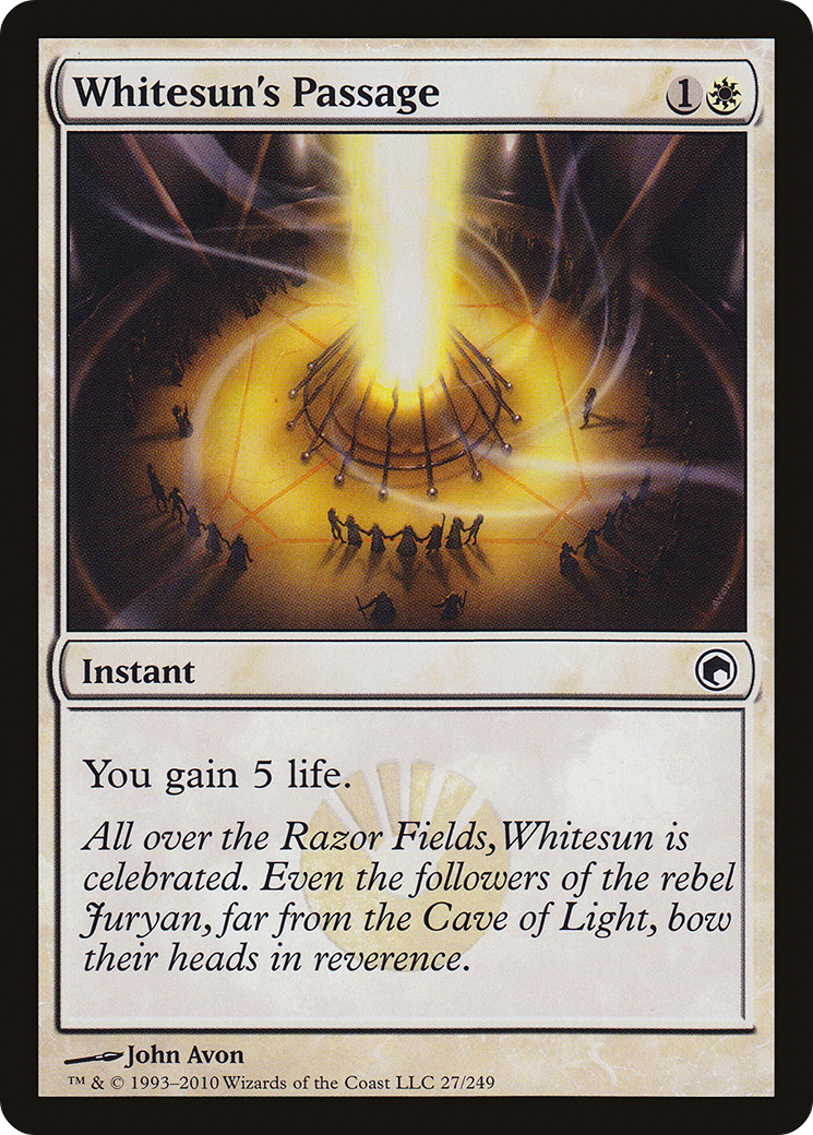 Whitesun's Passage (SOM-027) - Scars of Mirrodin Foil - Premium MTG Single from Wizards of the Coast - Just $0.08! Shop now at Game Crave Tournament Store