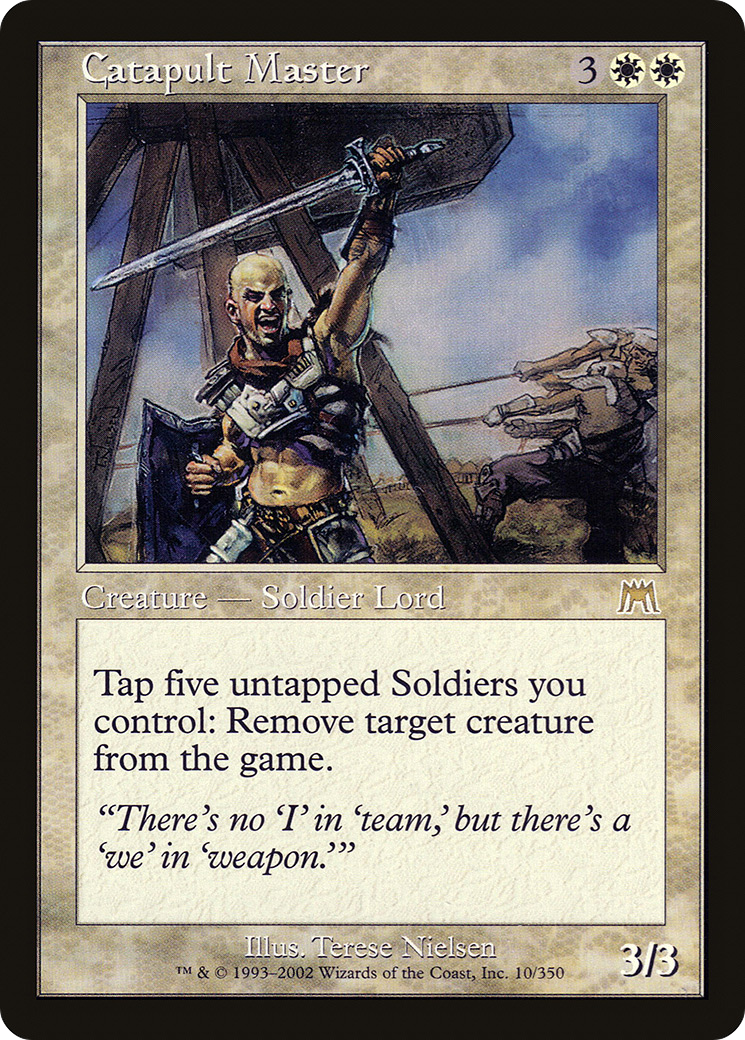 Catapult Master (ONS-010) - Onslaught - Premium MTG Single from Wizards of the Coast - Just $0.32! Shop now at Game Crave Tournament Store