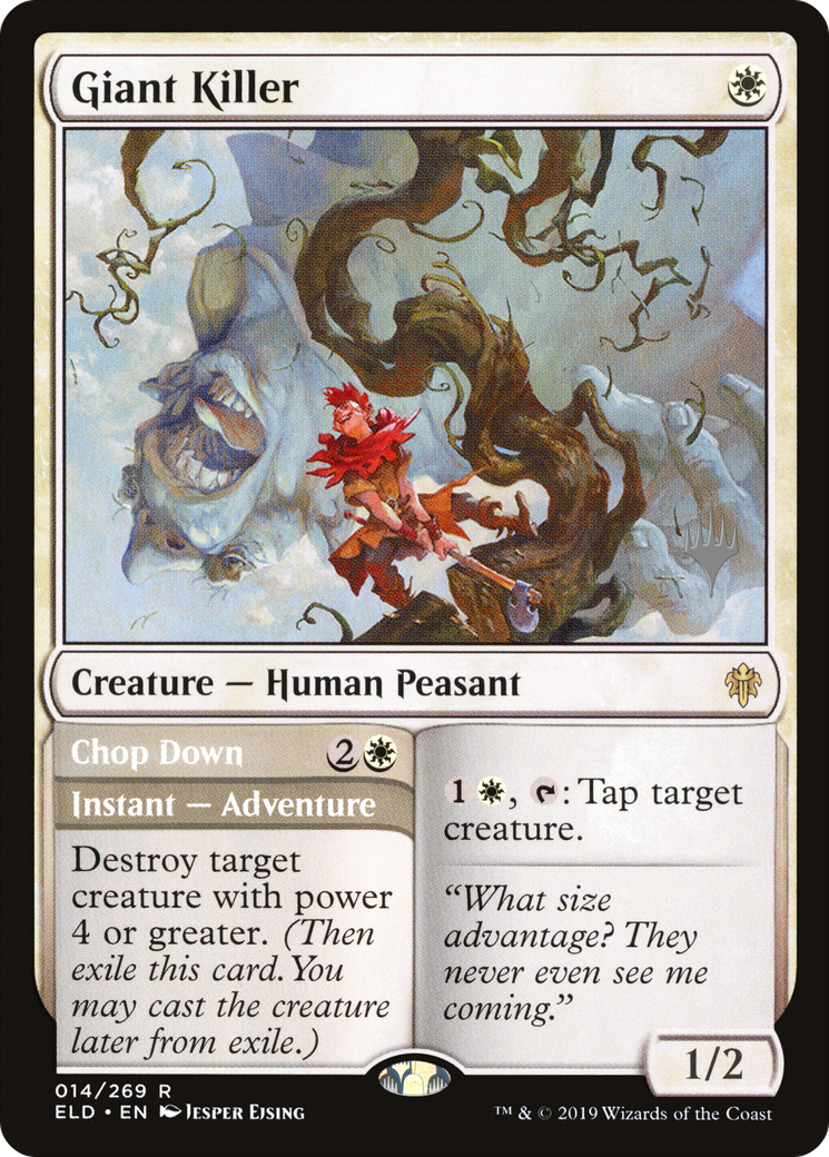 Giant Killer // Chop Down (PELD-14P) - Throne of Eldraine Promos - Premium MTG Single from Wizards of the Coast - Just $0.10! Shop now at Game Crave Tournament Store