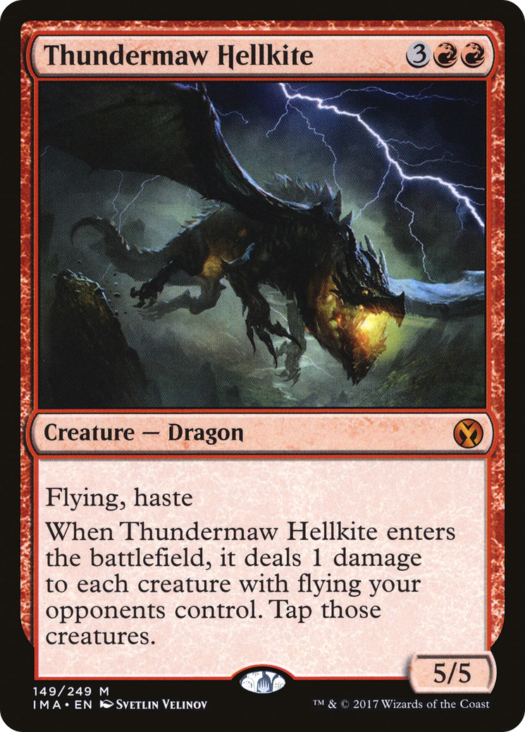 Thundermaw Hellkite (IMA-149) - Iconic Masters - Premium MTG Single from Wizards of the Coast - Just $1.06! Shop now at Game Crave Tournament Store