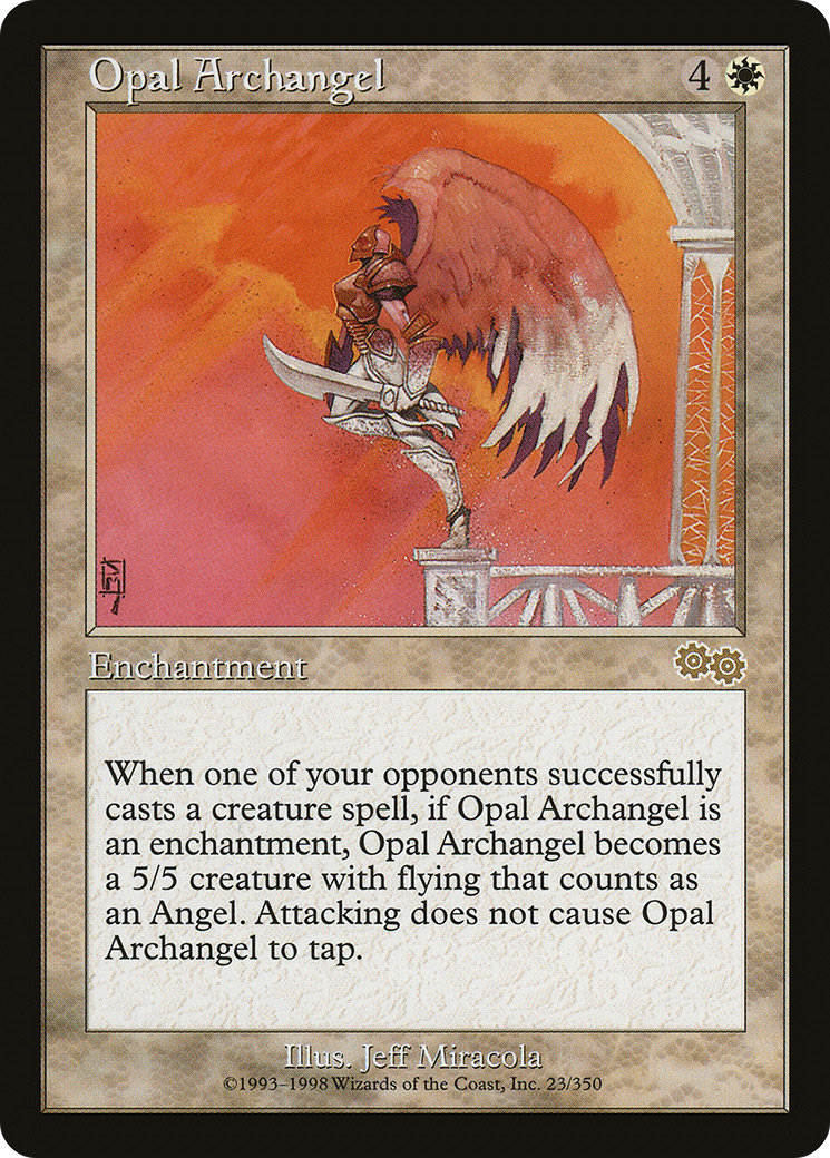 Opal Archangel (USG-023) - Urza's Saga - Premium MTG Single from Wizards of the Coast - Just $0.65! Shop now at Game Crave Tournament Store