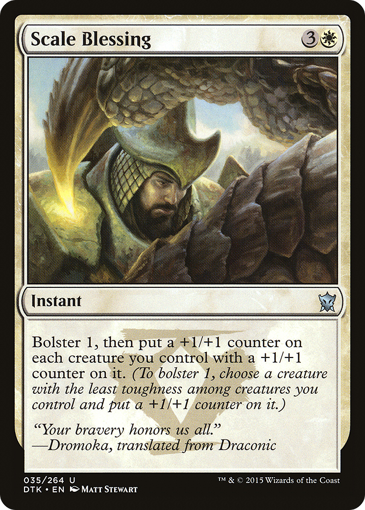 Scale Blessing (DTK-035) - Dragons of Tarkir Foil - Premium MTG Single from Wizards of the Coast - Just $0.08! Shop now at Game Crave Tournament Store