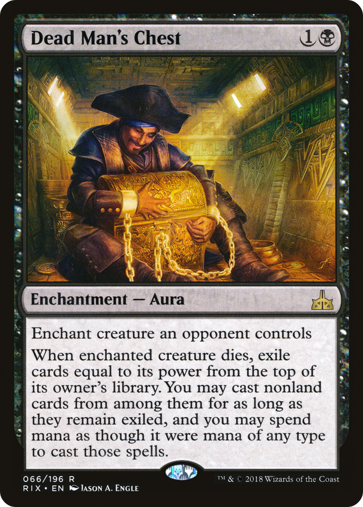 Dead Man's Chest (RIX-066) - Rivals of Ixalan - Premium MTG Single from Wizards of the Coast - Just $0.31! Shop now at Game Crave Tournament Store
