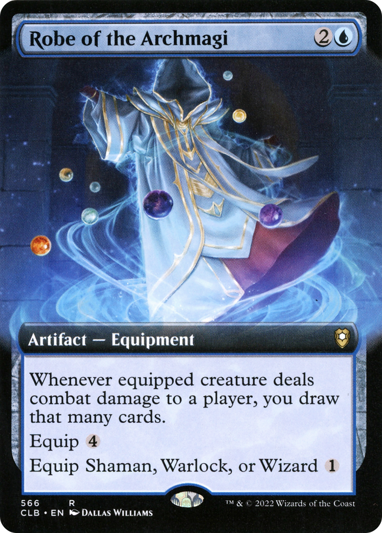 Robe of the Archmagi (CLB-566) - Commander Legends: Battle for Baldur's Gate: (Extended Art) - Premium MTG Single from Wizards of the Coast - Just $0.28! Shop now at Game Crave Tournament Store