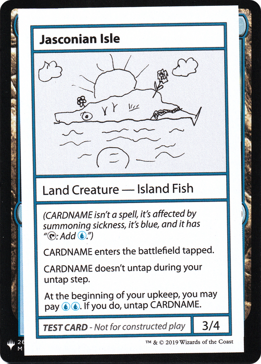 Jasconian Isle (CMB1-117) - Mystery Booster Playtest Cards 2019 - Premium MTG Single from Wizards of the Coast - Just $0.86! Shop now at Game Crave Tournament Store