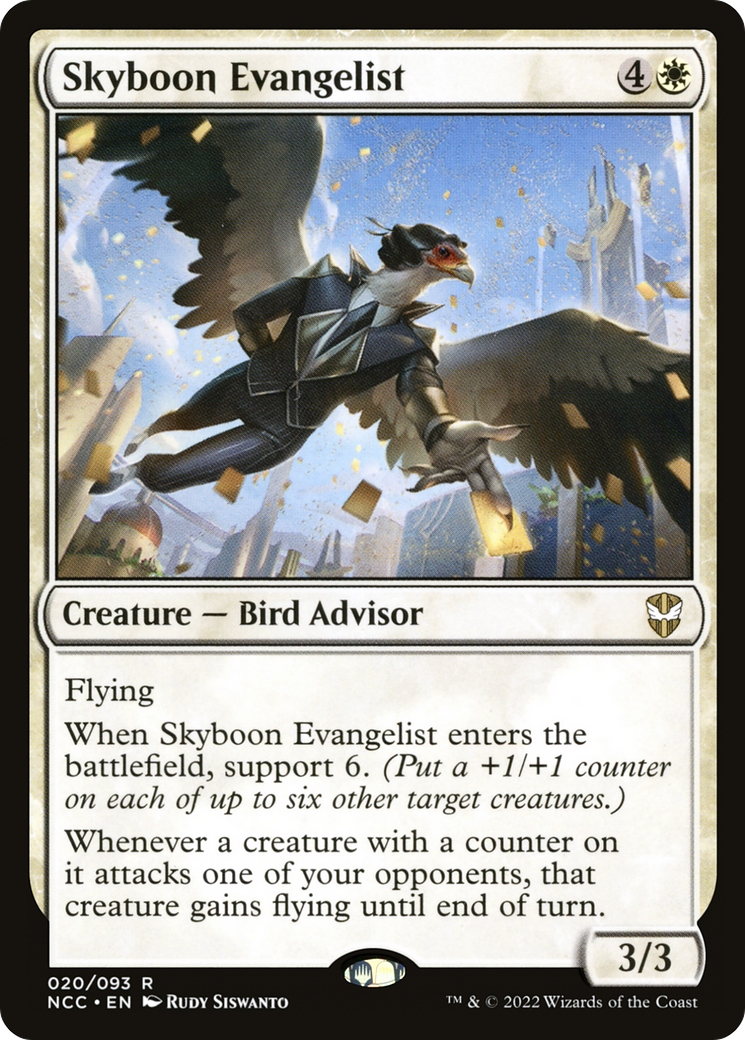 Skyboon Evangelist (NCC-020) - New Capenna Commander - Premium MTG Single from Wizards of the Coast - Just $0.08! Shop now at Game Crave Tournament Store