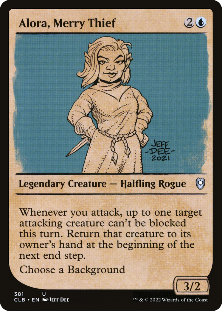 Alora, Merry Thief (CLB-381) - Commander Legends: Battle for Baldur's Gate: (Showcase) - Premium MTG Single from Wizards of the Coast - Just $0.08! Shop now at Game Crave Tournament Store
