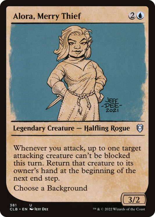 Alora, Merry Thief (CLB-381) - Commander Legends: Battle for Baldur's Gate: (Showcase) - Premium MTG Single from Wizards of the Coast - Just $0.08! Shop now at Game Crave Tournament Store