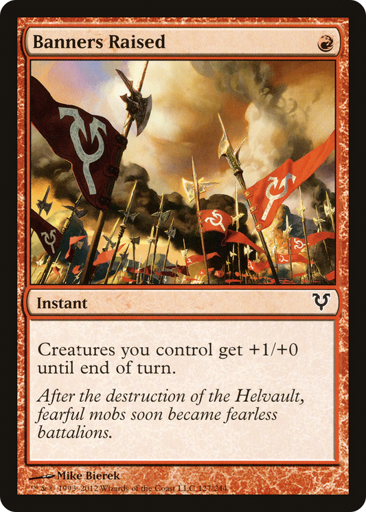 Banners Raised (AVR-127) - Avacyn Restored - Premium MTG Single from Wizards of the Coast - Just $0.25! Shop now at Game Crave Tournament Store