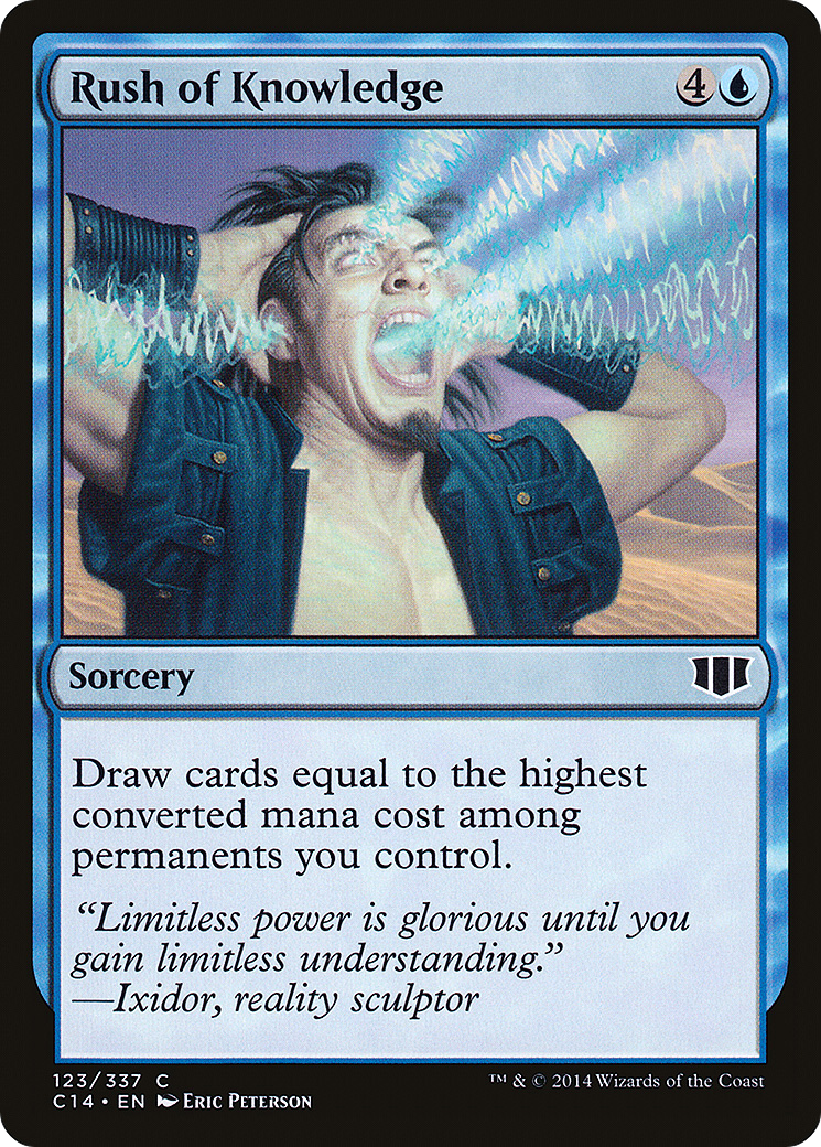 Rush of Knowledge (C14-123) - Commander 2014 - Premium MTG Single from Wizards of the Coast - Just $0.08! Shop now at Game Crave Tournament Store