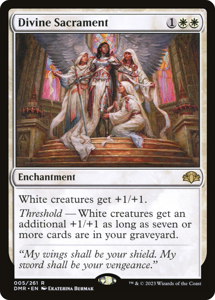 Divine Sacrament (DMR-005) - Dominaria Remastered Foil - Premium MTG Single from Wizards of the Coast - Just $0.25! Shop now at Game Crave Tournament Store
